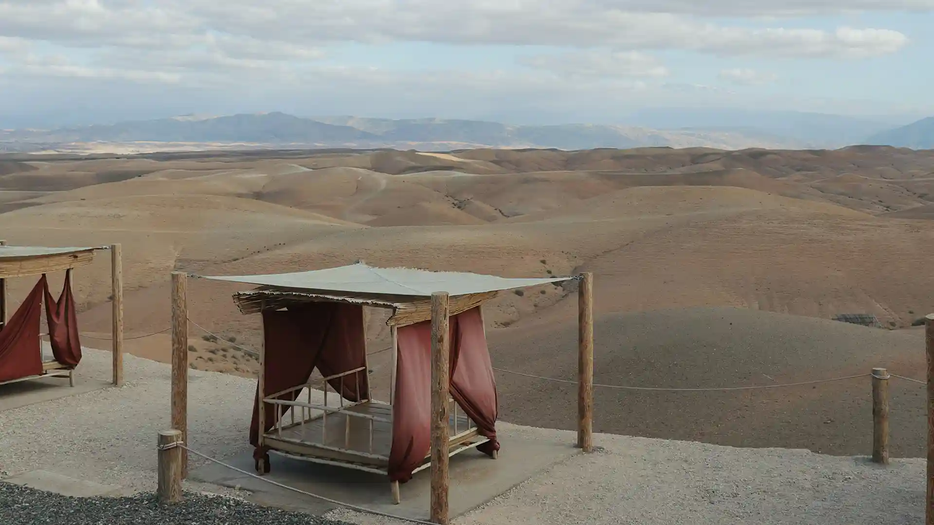 Agafay Desert, a barren, rocky plain near Marrakech