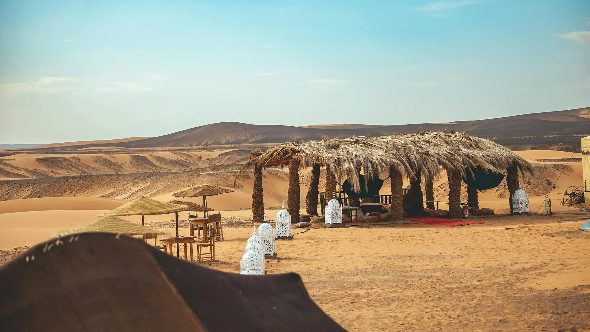 a camp in Morocco Sahara Desert a private desert tour